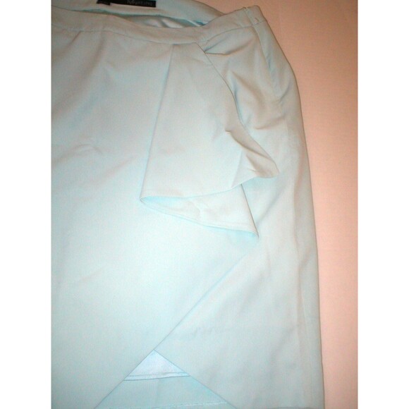 New Mynt 1792 High End Plus Womens 24W 24 W Mint Green Skirt Office Light Ruffle - Picture 3 of 5